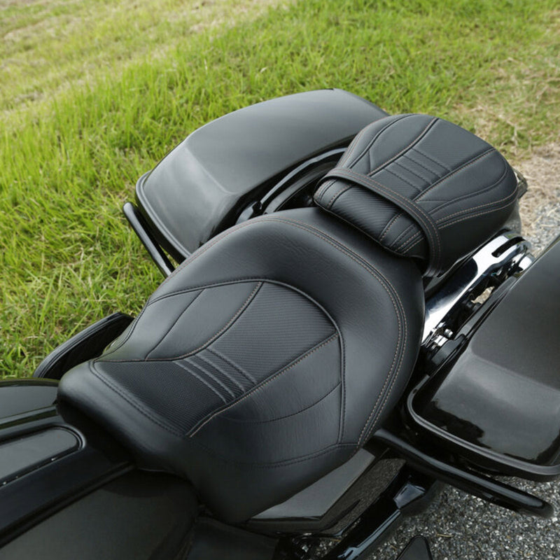 2009-2020 Harley Touring Cvo Road Glide Fltr Rider Asiento de pasajero dividido dos piezas genérico