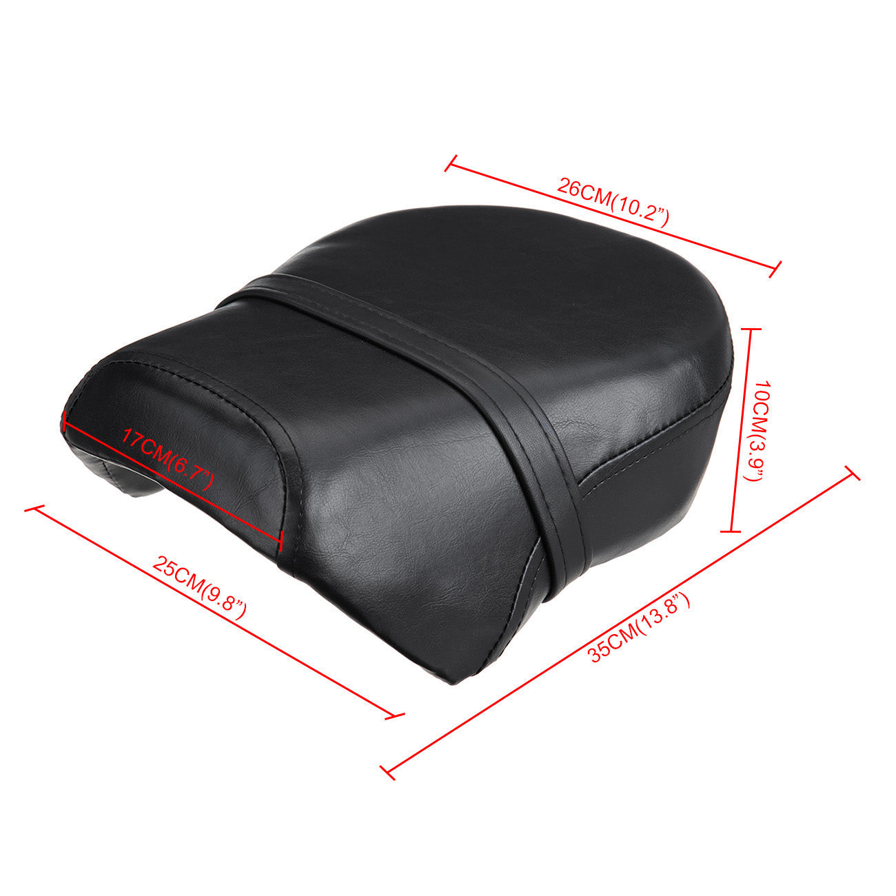 Asiento de pasajero trasero para Sportster 883 883C 883N XL1200 2007-2013 Genérico