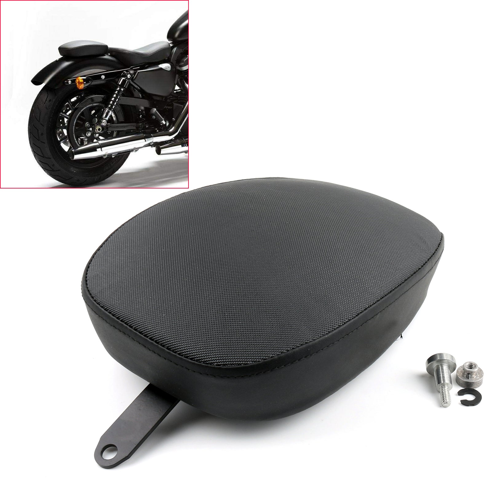 For Sportster XL1200 883 72 48 2014-2016 Rear Passenger Pillion Pad Seat