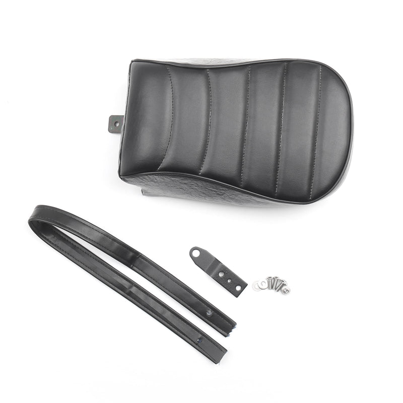 Asiento trasero de pasajero de cuero a rayas para Sportster Iron XL883N 16-18 Genérico