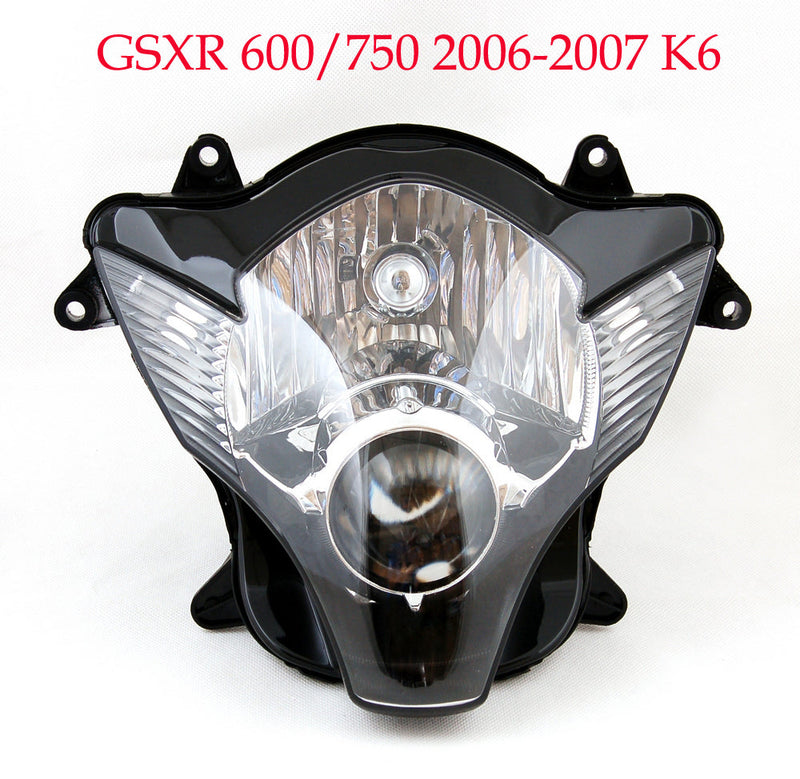 Conjunto de faros de motocicleta para Suzuki GSXR 600 750 1000 Hayabusa 1300 Clear Generic