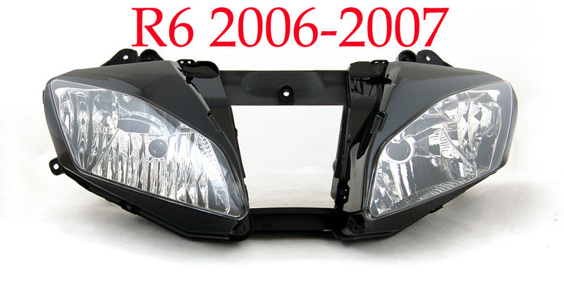 Motorcycle Headlight Assembly For Yamaha YZF 600 1000 R1 R6 YZF R1 YZF R6 Clear Generic