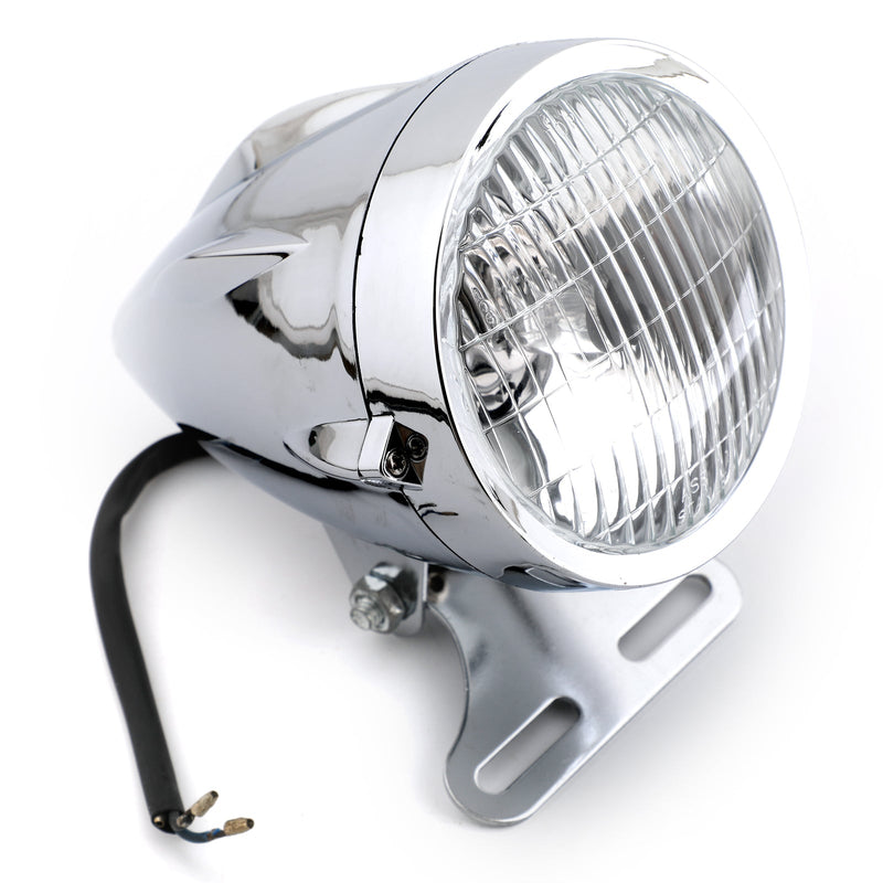 Bala faro lámpara 4 3/4 motocicleta para Harley Chopper Bobber personalizado genérico