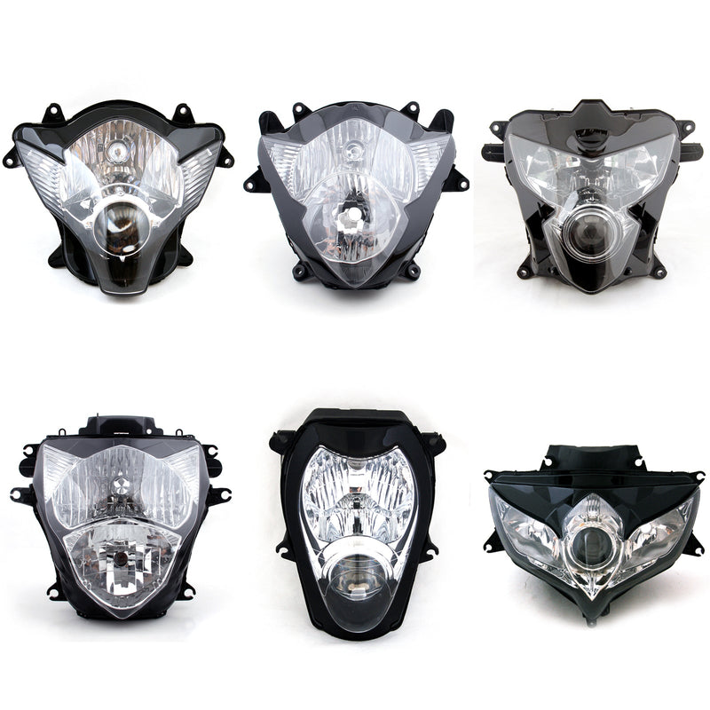 Motorcycle Headlight Assembly For Suzuki GSXR 600 750 1000 Hayabusa 1300 Clear