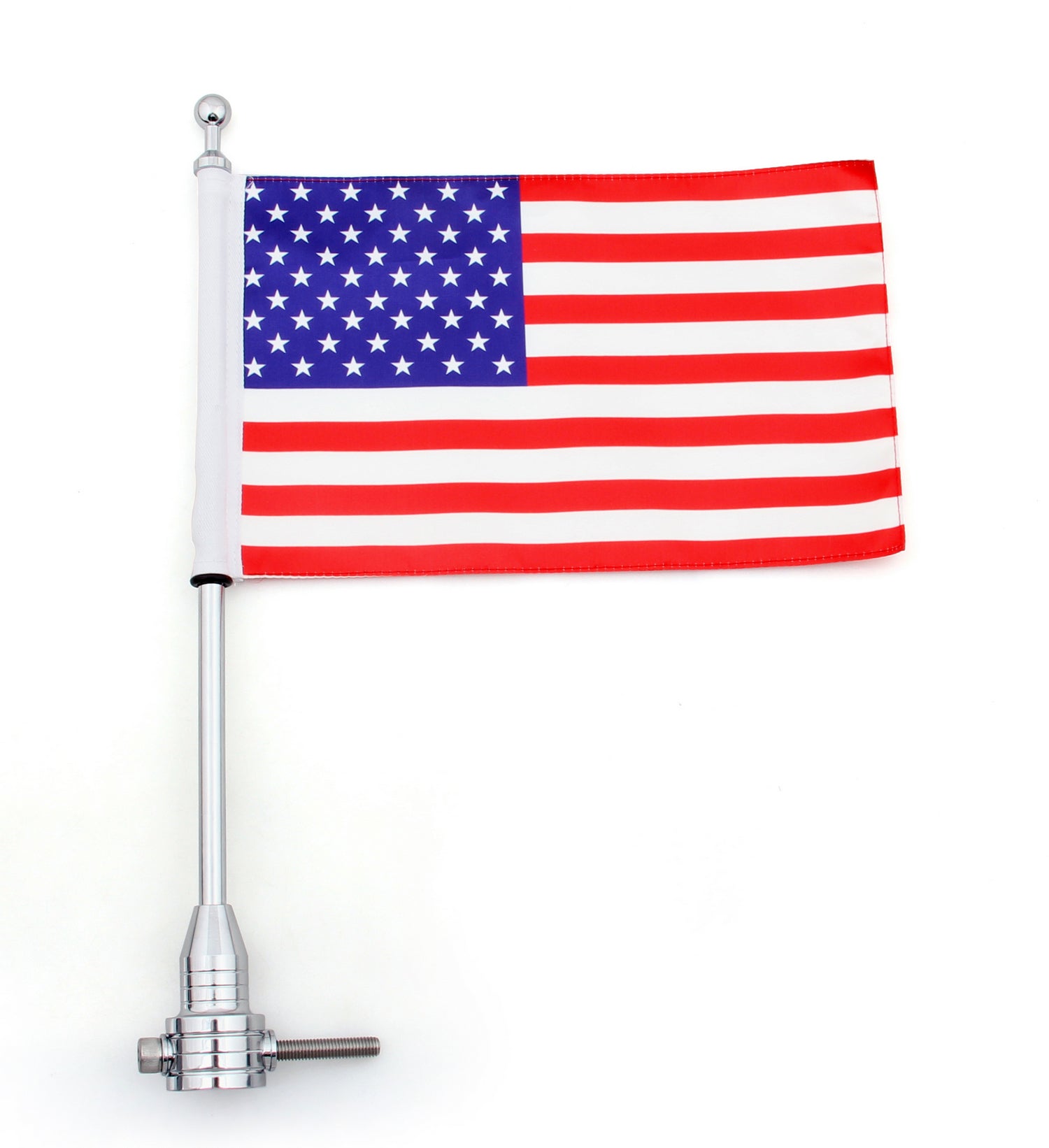 Custom Motorcycle Rear Side Mount Flag Pole with USA Flag For Harley Generic