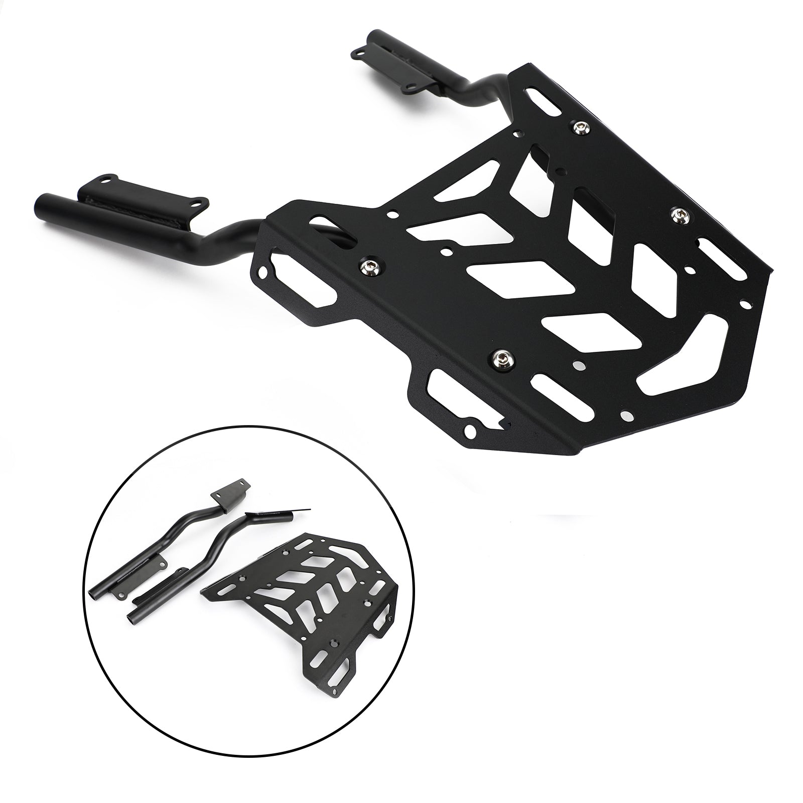 Rear Carrier Luggage Rack Cargo Shelf Black for Honda CB650R CBR650R 2019 2020 Generic