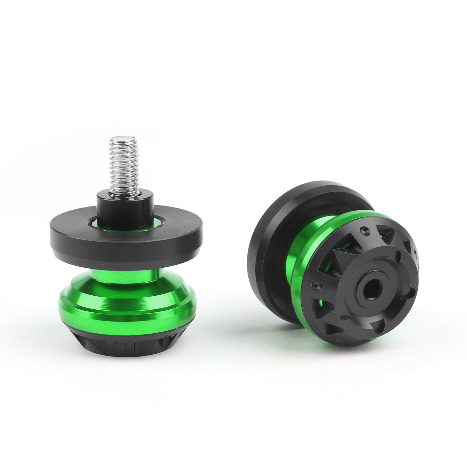 8mm Swingarm Sliders Spools Honda CBR CB Suzuki GSXR SV Ducati 996 198 Green