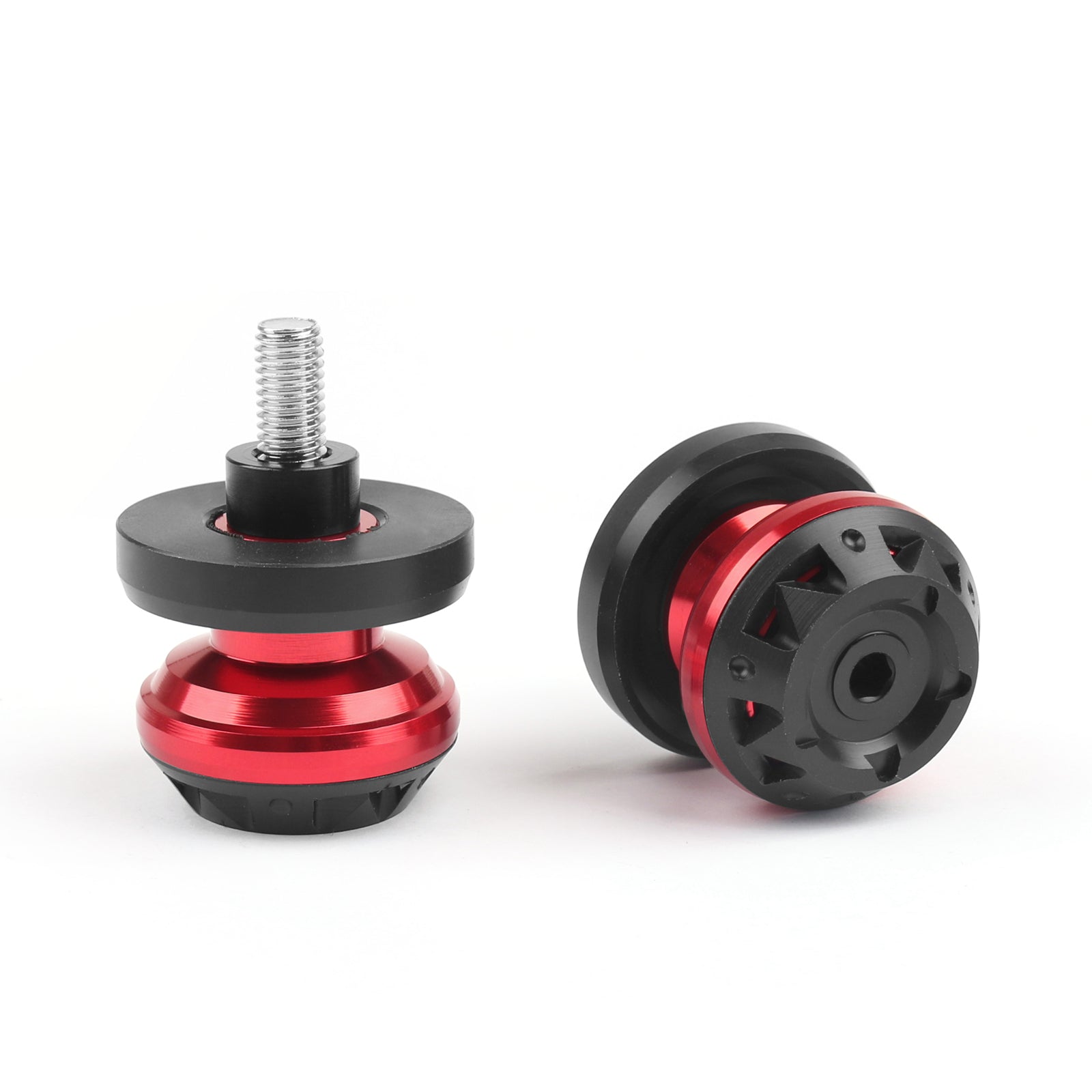 8mm Swingarm Sliders Spools Honda CBR CB Suzuki GSXR SV Ducati 996 198 Red