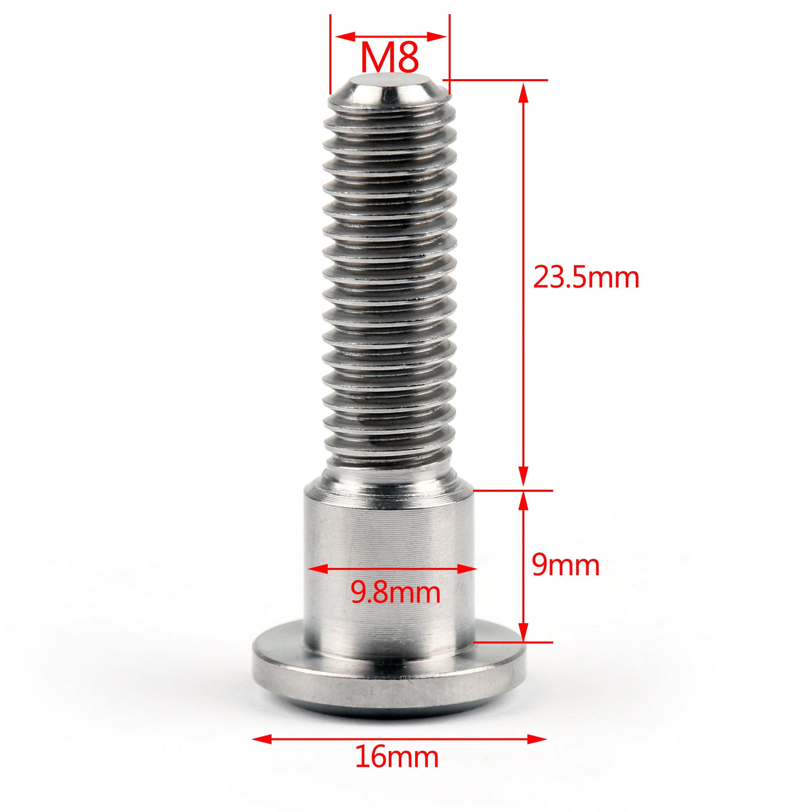 1pc/6pcs/12pcs Titanium / Ti M8 x 33mm For Suzuki GSXR Disc Brake Rotor Bolt