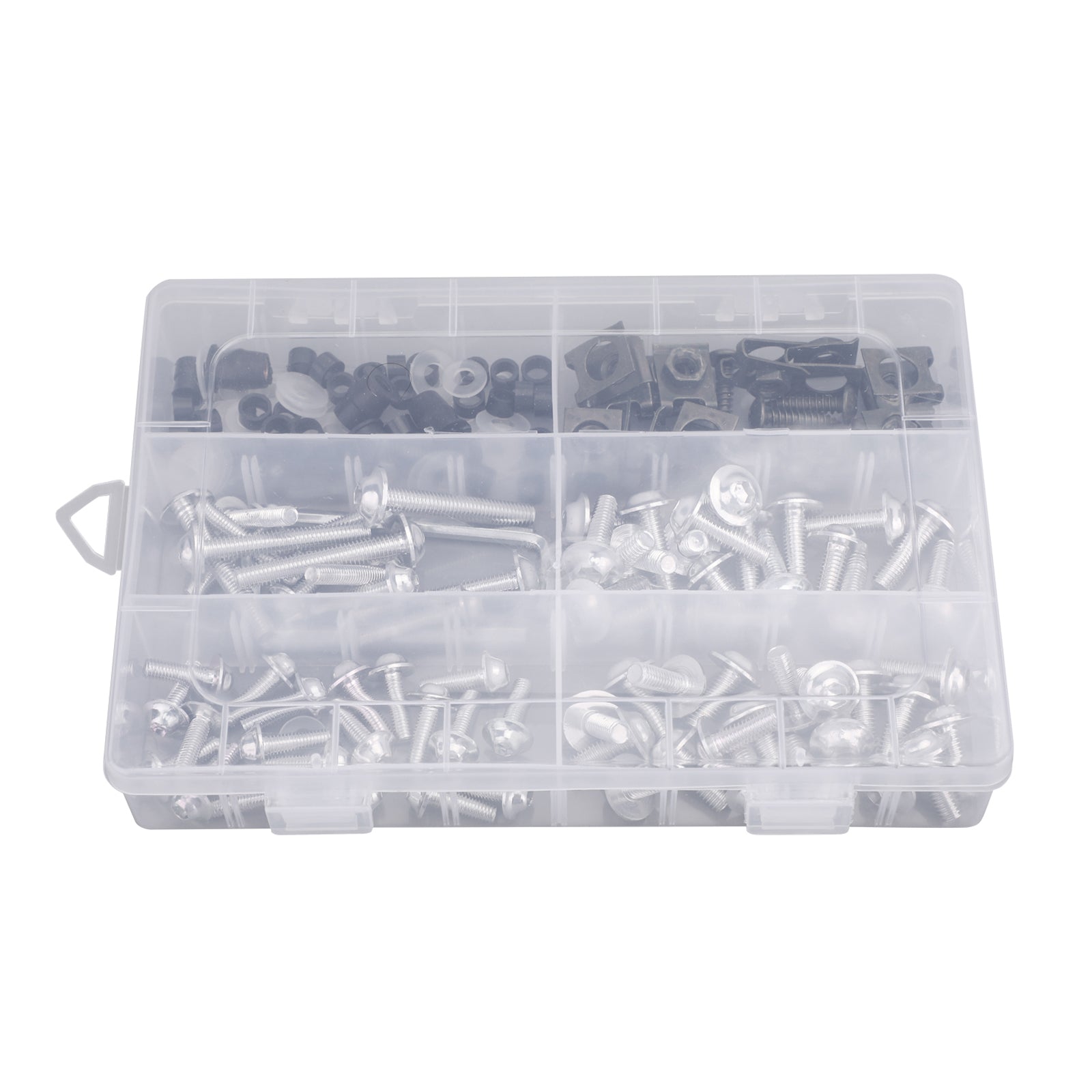 177PCS Motorcycle Sportbike Windscreen Fairing Bolts Kit Fastener Clips Screws