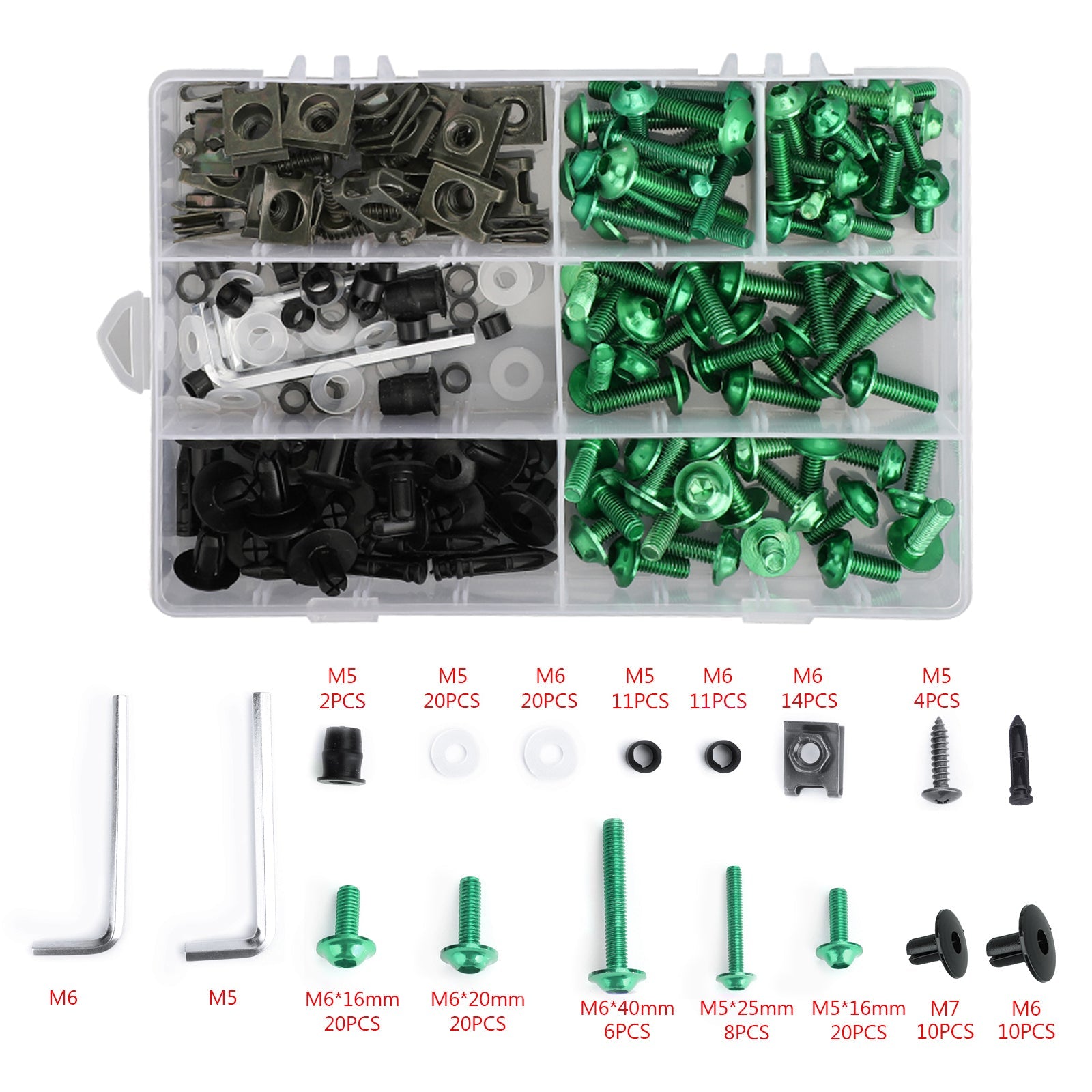 Complete Fairing Bolts Screws Bodywork Kit For Yamaha YZF R6 R1 R3 R25 FZ07 FZ09 Generic