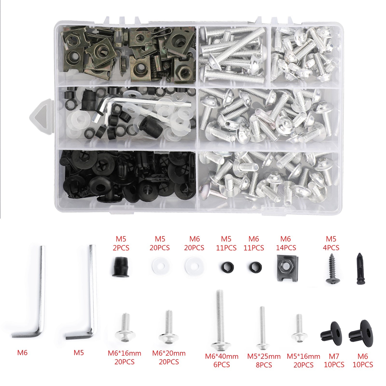 Complete Fairing Bolts Screws Bodywork Kit For Yamaha YZF R6 R1 R3 R25 FZ07 FZ09 Generic