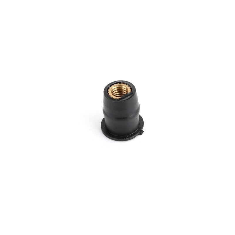 100 Quantity 10-32 M5 Rubber Well Nut Windscreen & Fairing 3/8 Wellnuts - 5mm