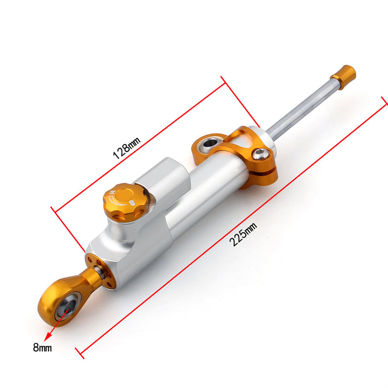 Estabilizador de amortiguador de dirección ajustable CNC universal para motocicleta Genérico superior