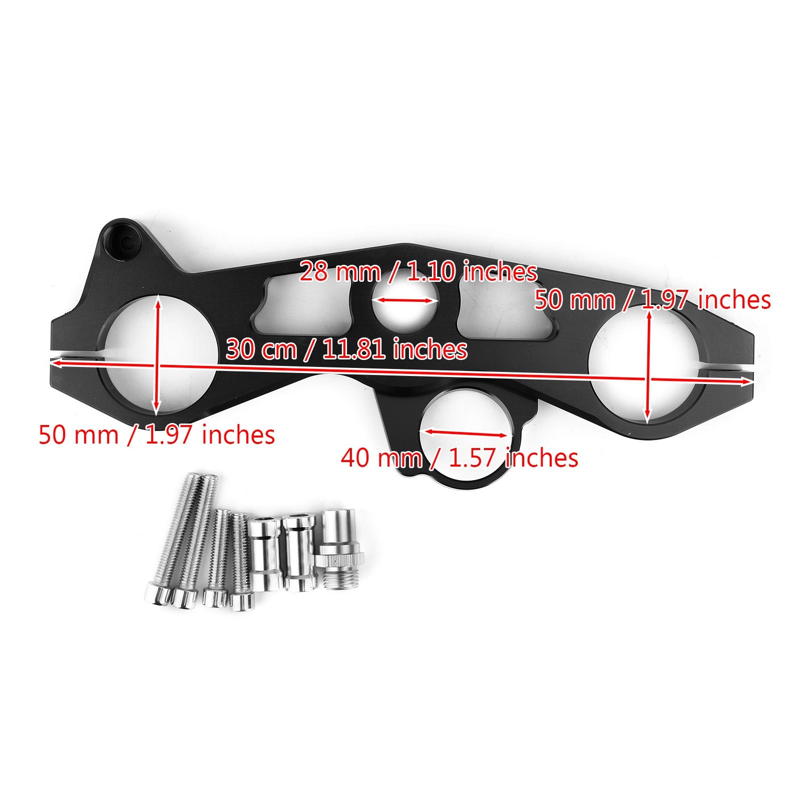 Lowering Triple Tree Front End Upper Top Clamp For Kawasaki ZX6R 2009-2012 Generic