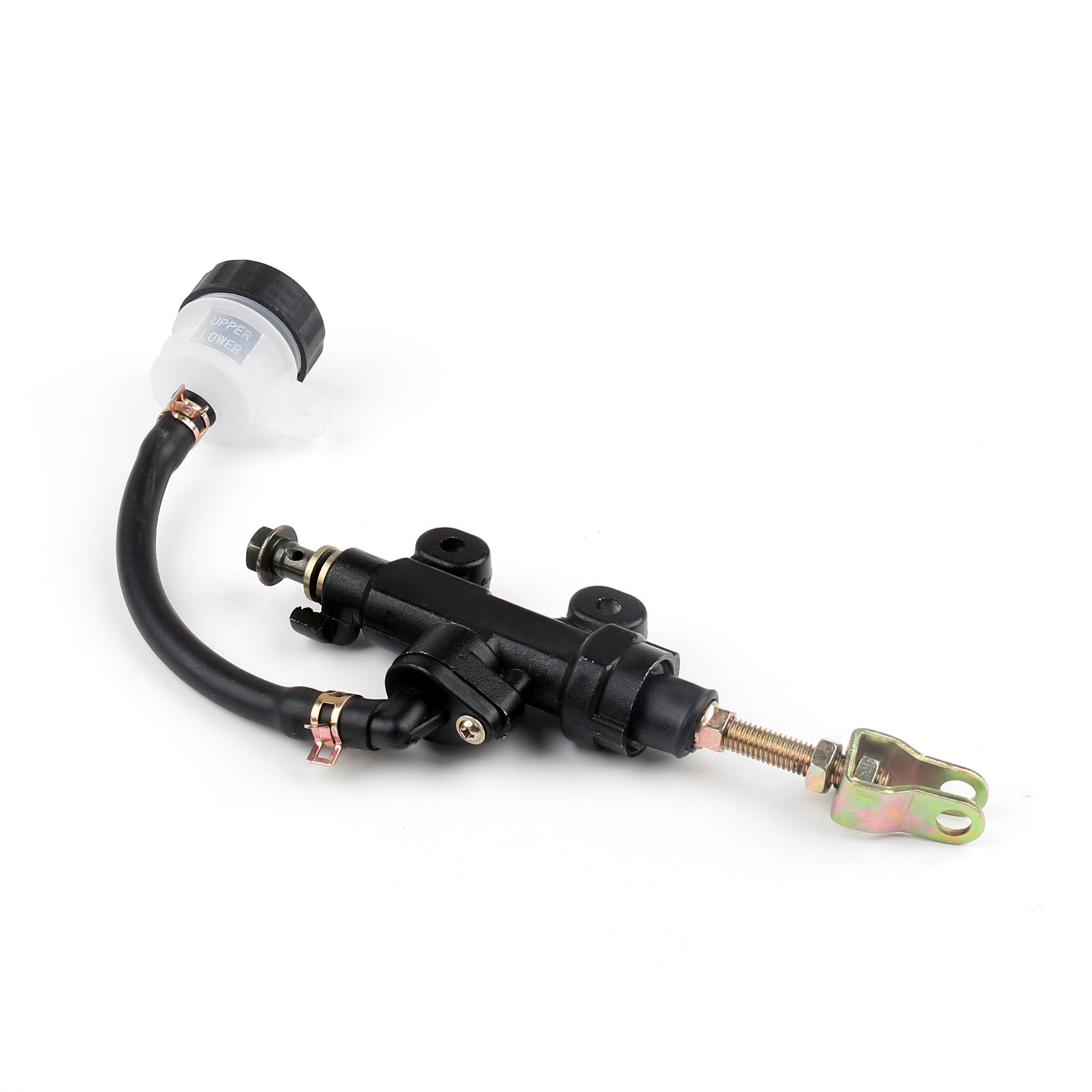 Motorcycle Universal Rear Master Cylinder Hydraulic Brake Pump Fluid Reservoir