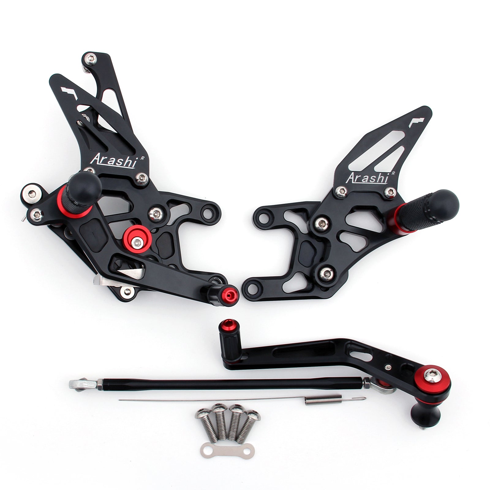 Juego de estriberas traseras ajustables para Honda CBR1000RR CBR 1000 RR 2008-2009 genérico