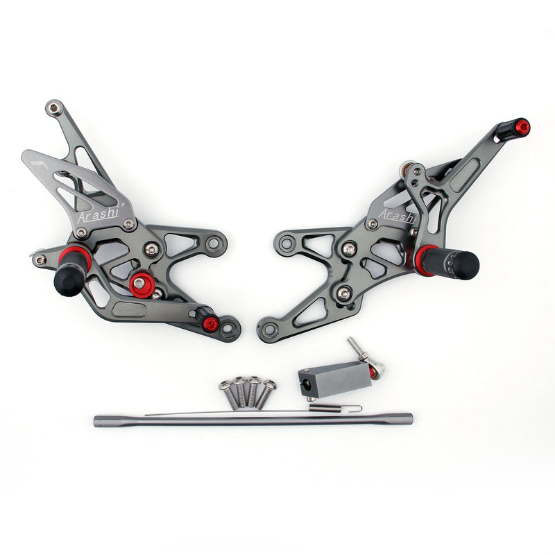 Rearset Rear set Estribos Ajustables Para Yamaha YZF 1000 R1 2007-2008 Genérico