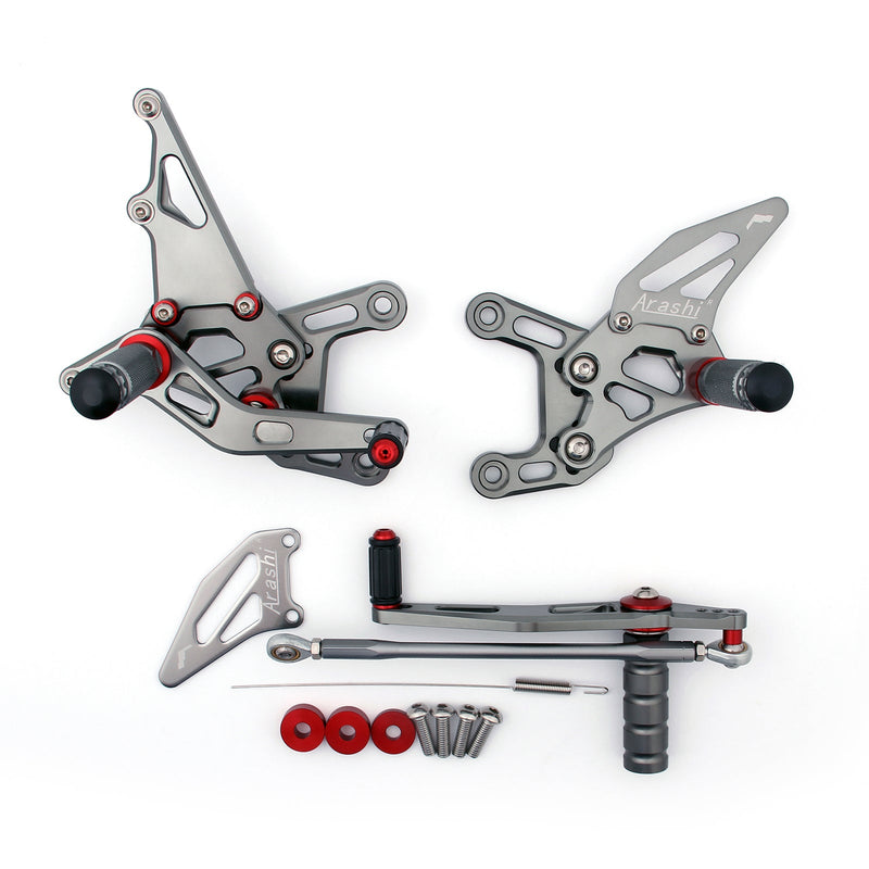 Rearset Rear set Estribos Ajustables Para Yamaha YZF 1000 R1 2009-2011 Genérico