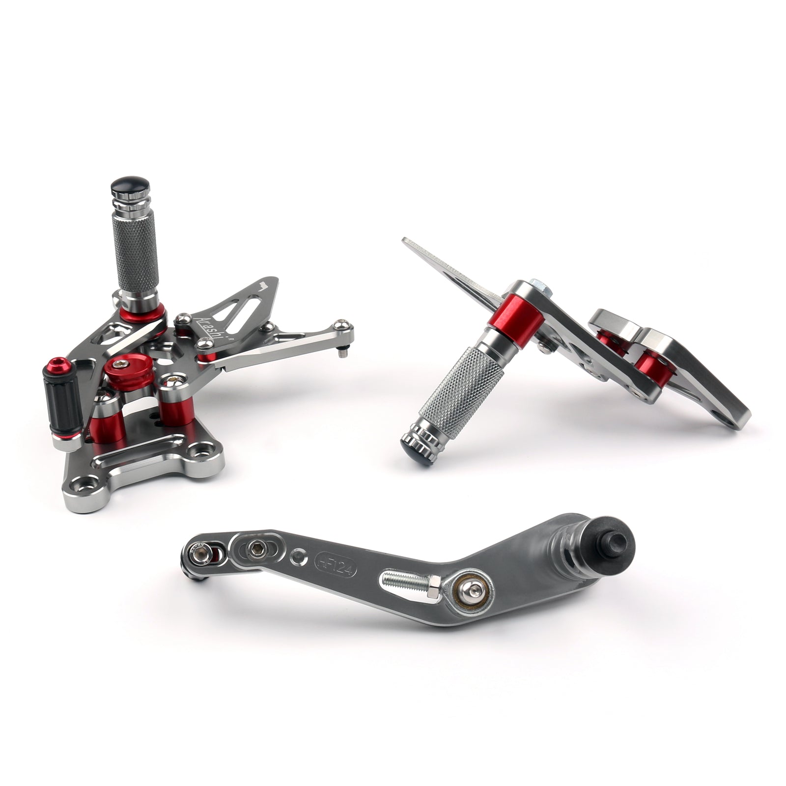 Rearsets Foot pegs Rear sets Footrest For Suzuki GSXR1000 GSXR 1000 17-23 Generic