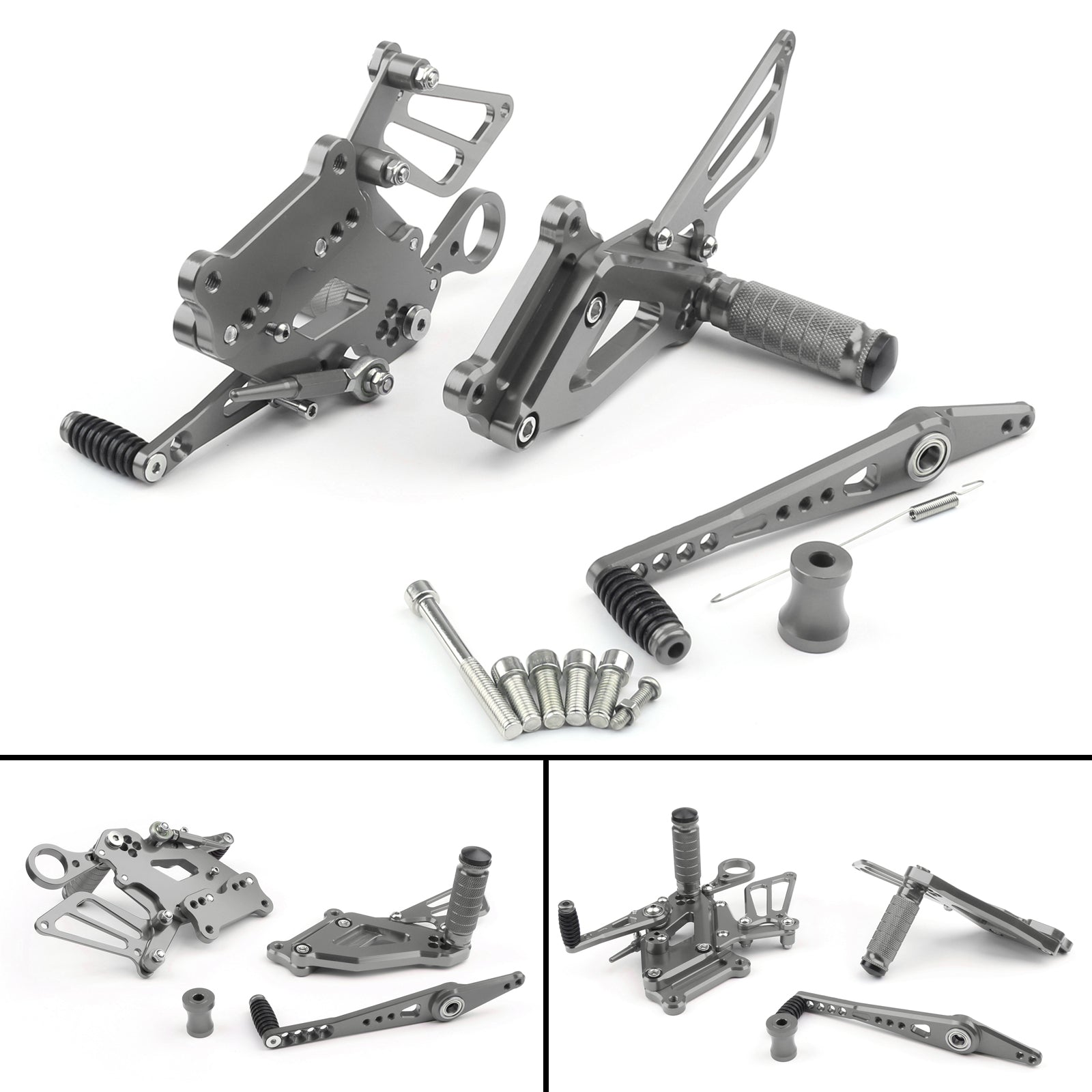 Reposapiés CNC para motocicleta juegos traseros clavijas para BMW S1000RR 2015-2017 genérico