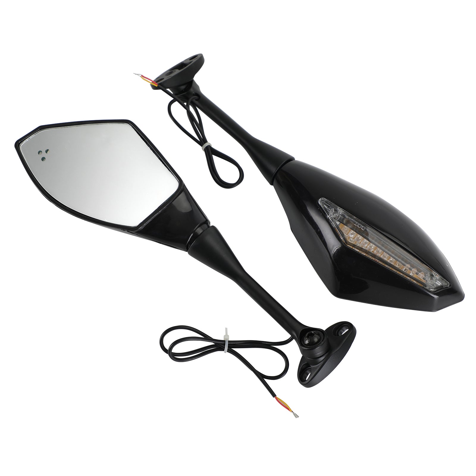 Honda 2003-2008 CBR600RR 04-08 CBR1000RR Rearview Mirrors With LED Turn Signals