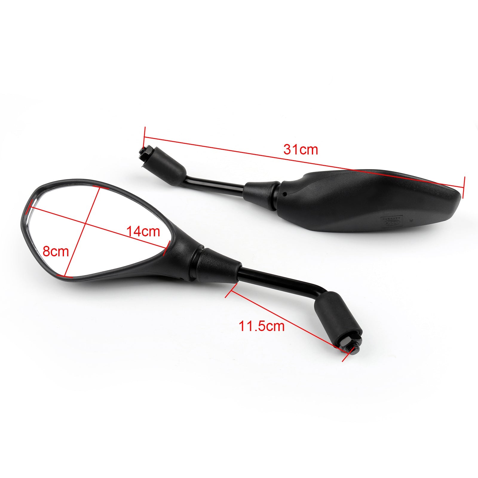 Motorcycle Rear View Mirror 10mm For BMW F650GS F800GS F800R Aprilia Tuono SL750 Generic