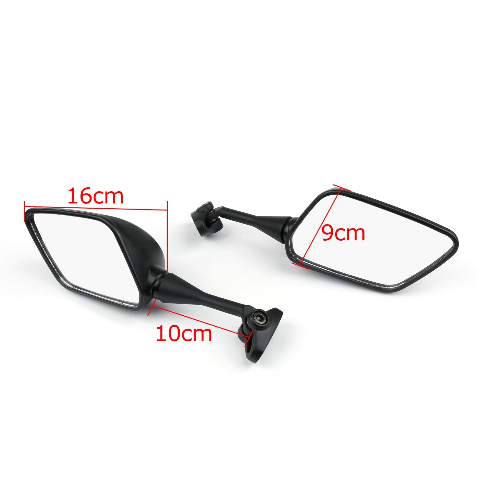 Left & Right Side Rear View Mirrors Black Fit for Hyosung GT 125R 250R 650R 650S Generic