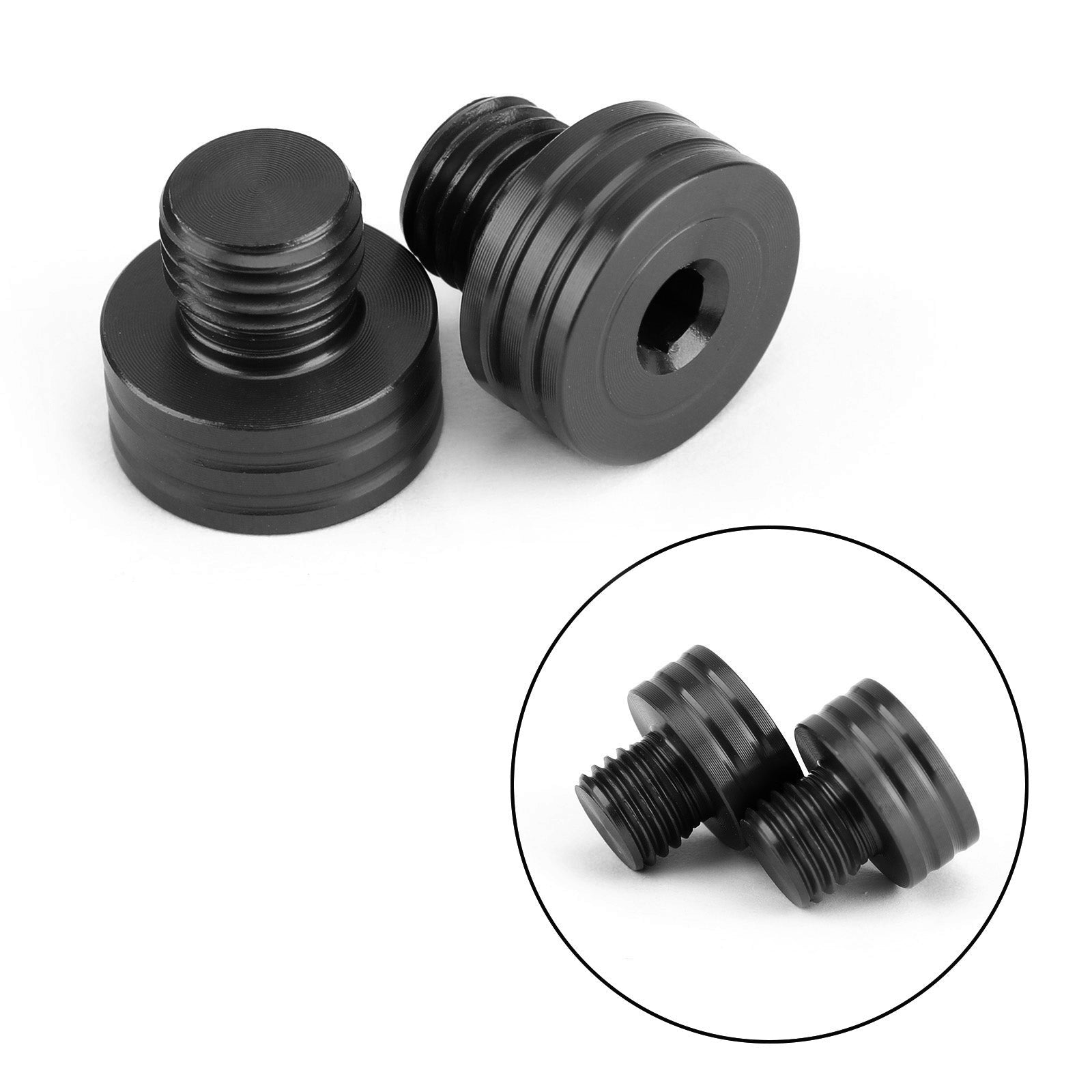 M10x1.25mm Mirror Hole Plugs Screws for Suzuki GSR400 DL650 SV650 GSX-S750 1000 Generic