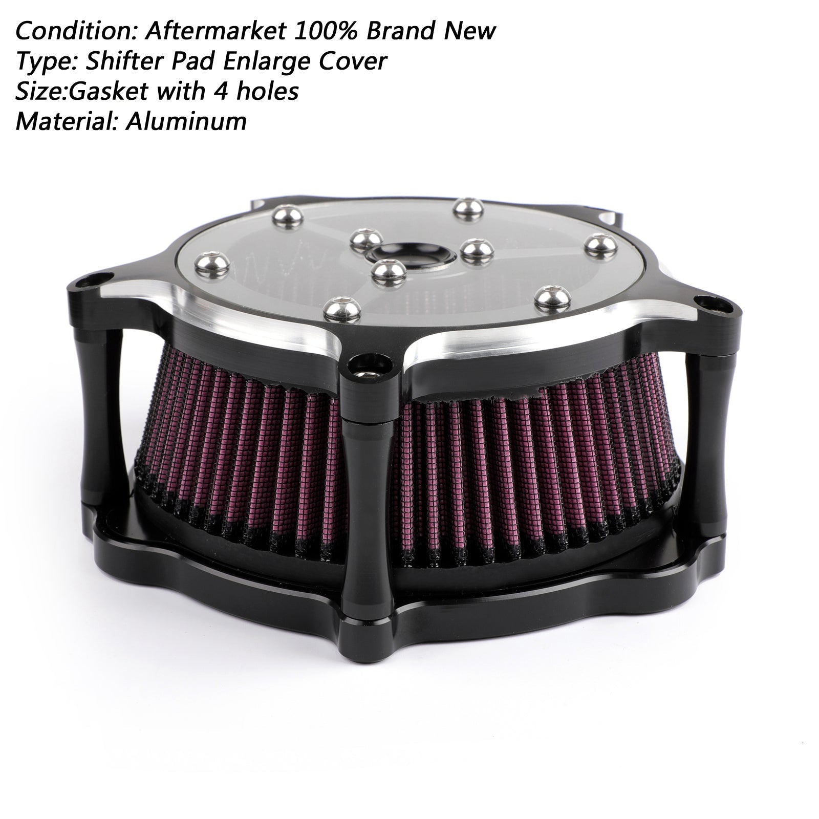 CNC Turbine Air Cleaner Filter For Harley Sportster XL883 XL1200 1991-2016 Generic