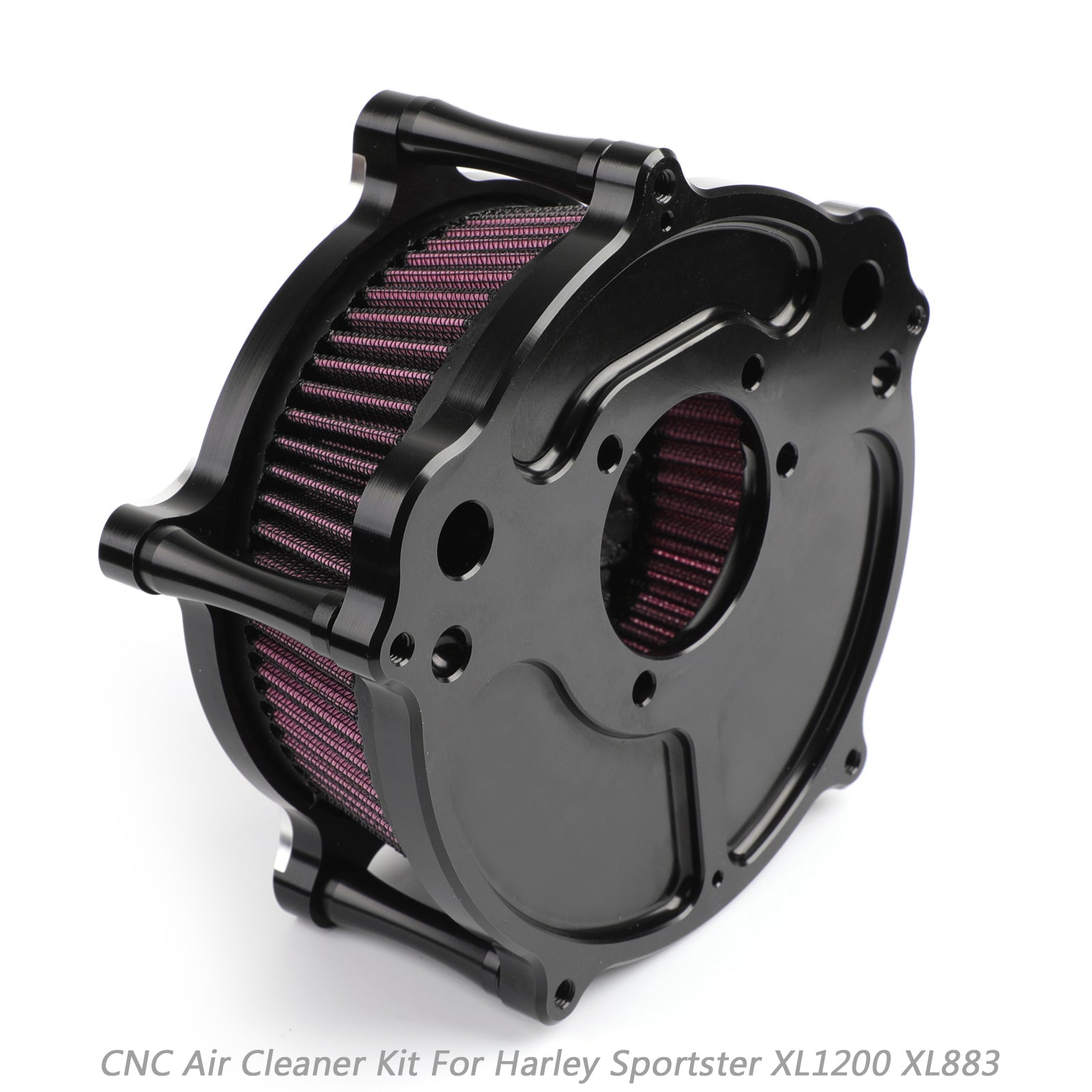 CNC Turbine Air Cleaner Filter For Harley Sportster XL883 XL1200 1991-2016 Generic