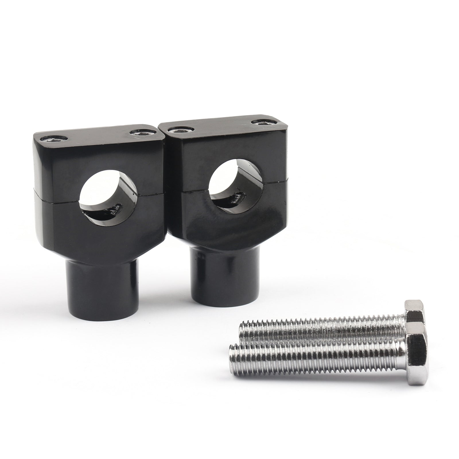 7/8??22mm Motor Aluminium Handle Bar Mount Risers Clamp For ATV Quad Dirt Black