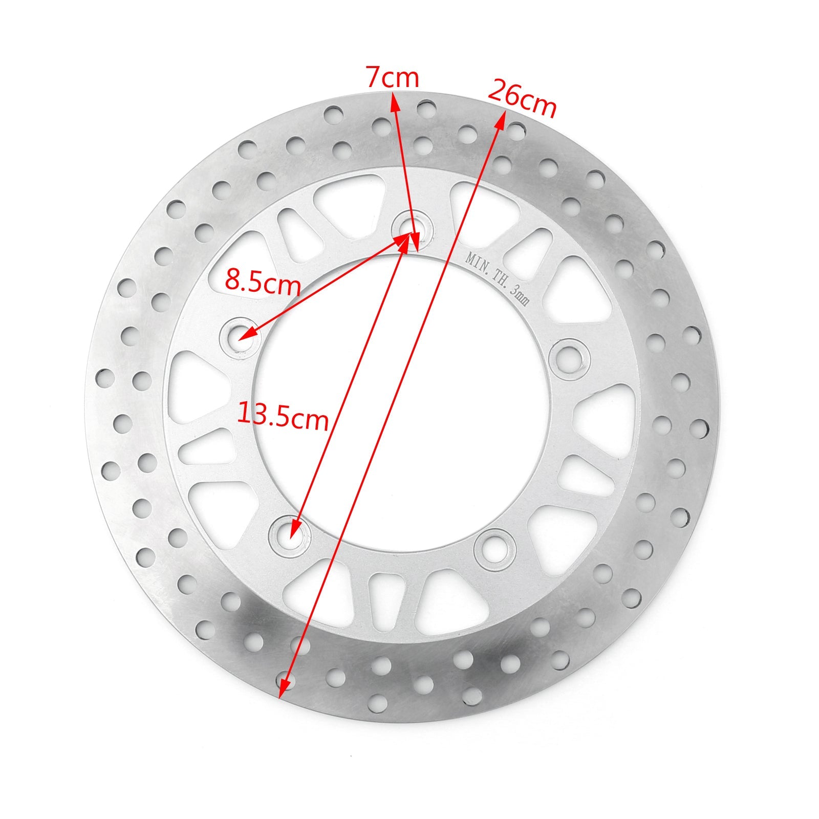 Front Brake Disc Rotor For Suzuki AN250 M/S AN400 K3-K7/ZK7/K8/K9 AN650 AK4/K4 Generic