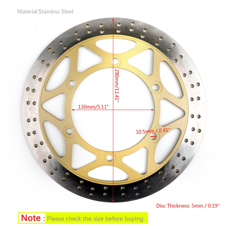 Front Brake Disc Rotor 290mm For Kawasaki Ninja 150 KRR ZX150 2004-2013 Generic