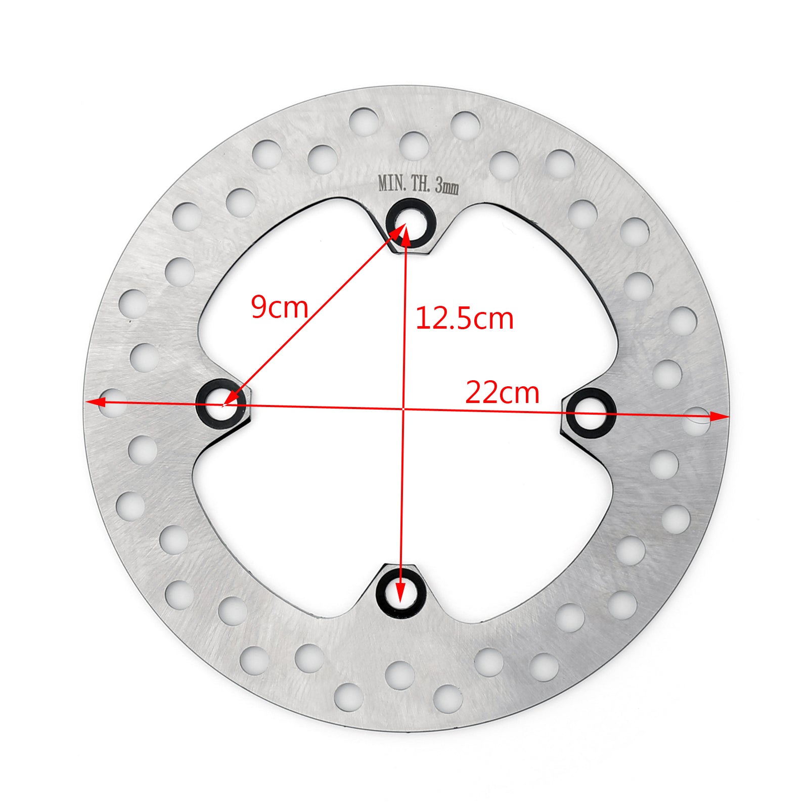 Rotor de disco de freno trasero de acero inoxidable para Honda CRF230L CRM250 XR250R XR400R/600 genérico