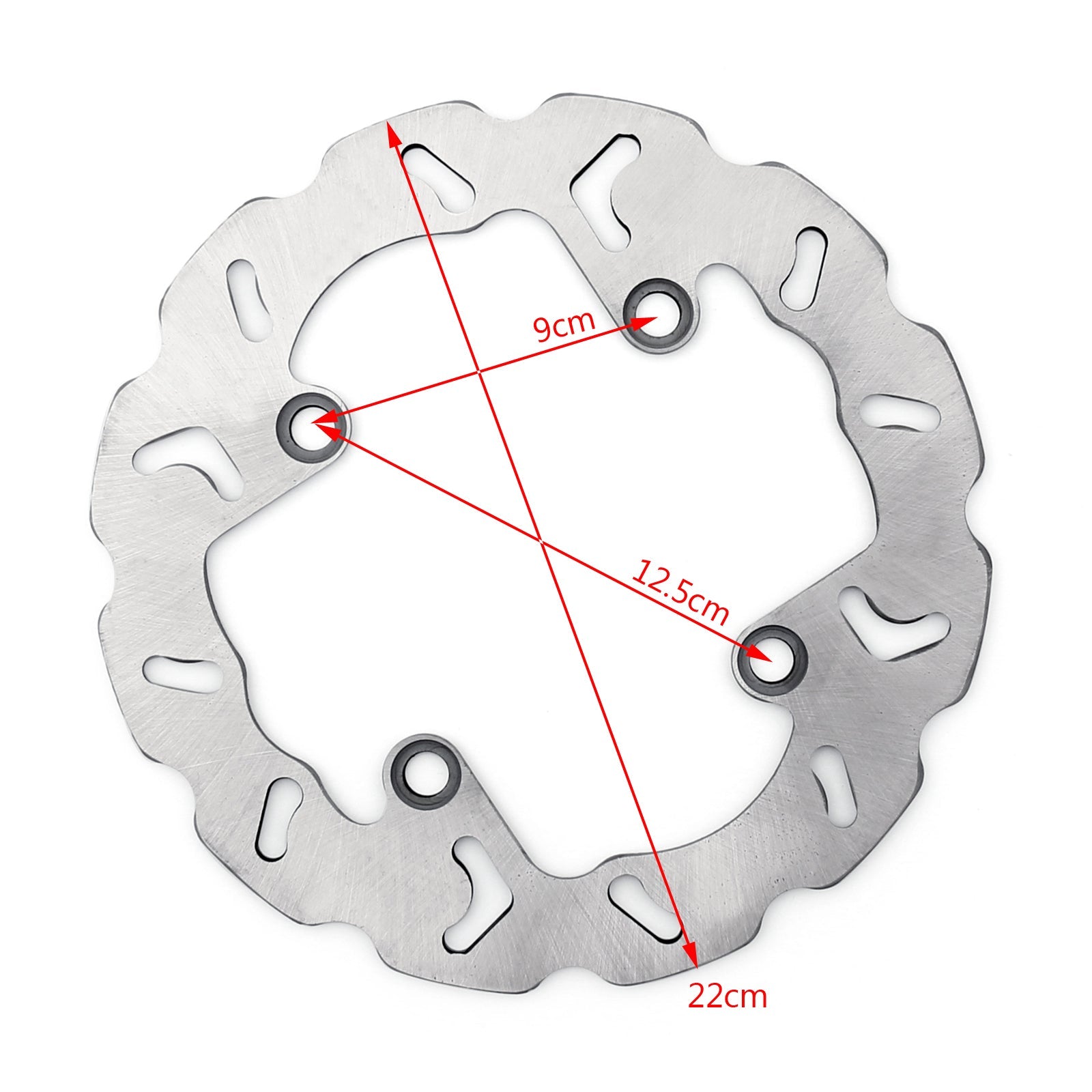 Rotor de disco de freno trasero para Honda CB250 FES250 CB400 CB500 CB750 CB900 NSS250 genérico