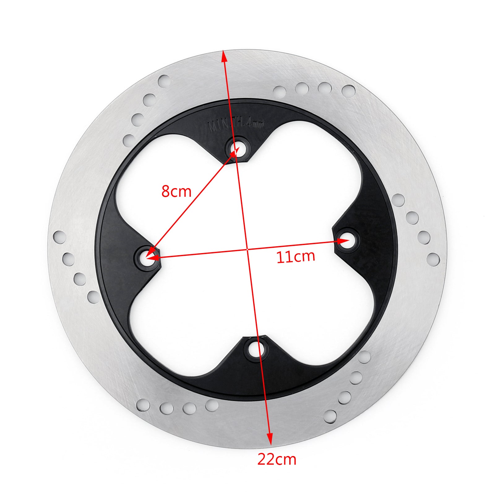 Rotor de disco de freno trasero para Honda NSR250 MC28 94-96 VFR400 NC30 89-92 RVF 400 NC35 Genérico