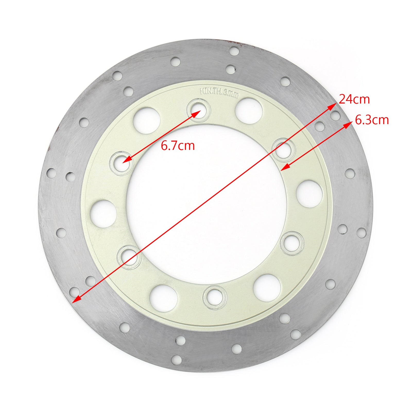 Rear Brake Disc Rotor For Honda CA125 S/T/V CA250 VT125 CX C1-C4 CMX250 Rebel Generic