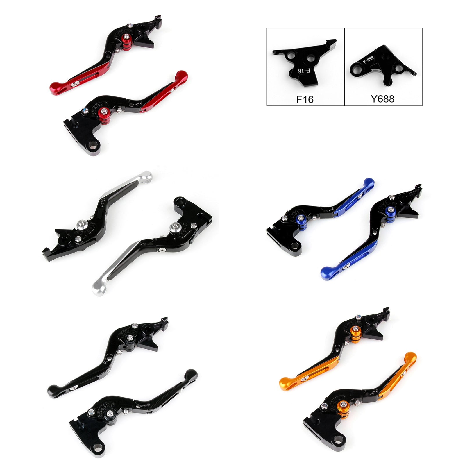 Adjustable Folding Extendable Brake Clutch Levers For Yamaha FZ1 FZ8 XJ6 FZ6