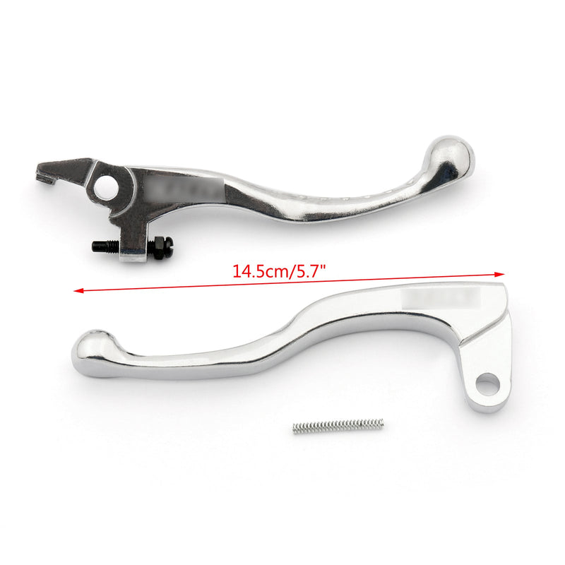 Juego de palanca de embrague de freno plateado para Suzuki DR-Z250 DR-Z400 DR350 DR250 TSR125 genérico