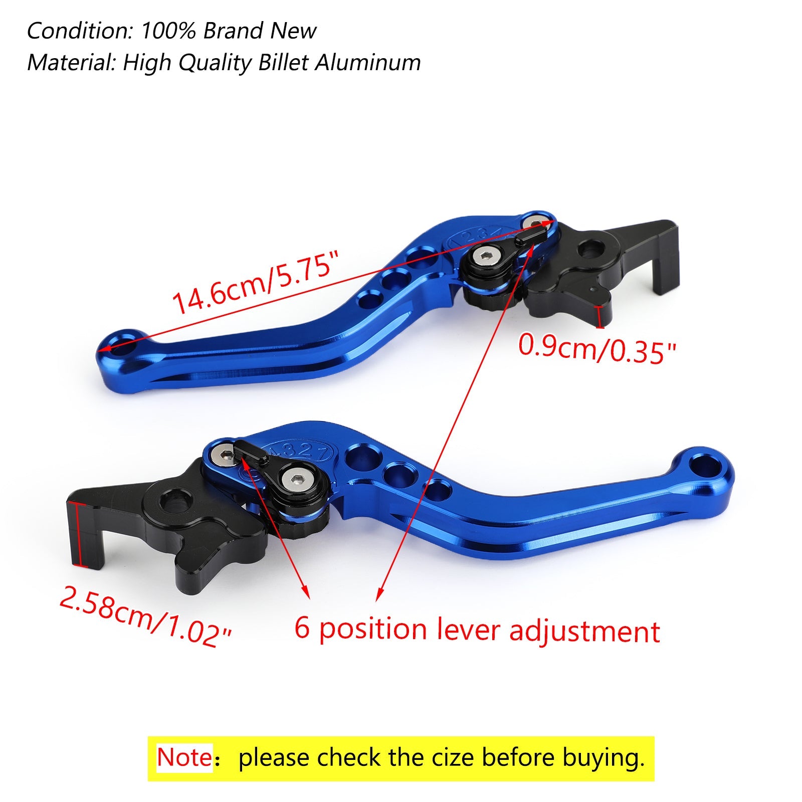 Left&Right Motorcycle Aluminum Brake Clutch Levers For NMAX 125/155 2015-2018 Generic