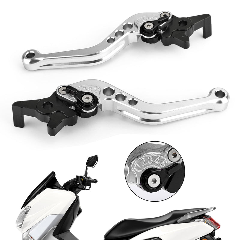 Palancas de embrague de freno de aluminio para motocicleta izquierda y derecha para NMAX 125/155 2015-2018 genérico
