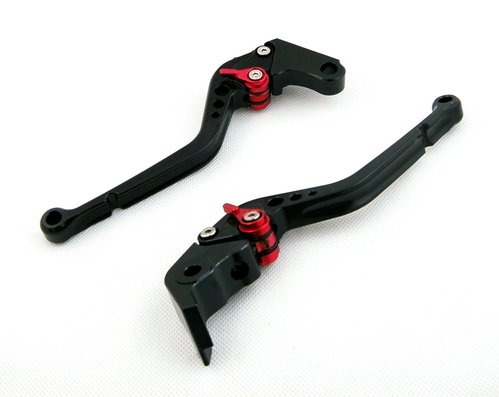 Long Brake Clutch Levers For Suzuki GSXR1000 09-14 GSXR600 GSXR750 11-14 Black Generic