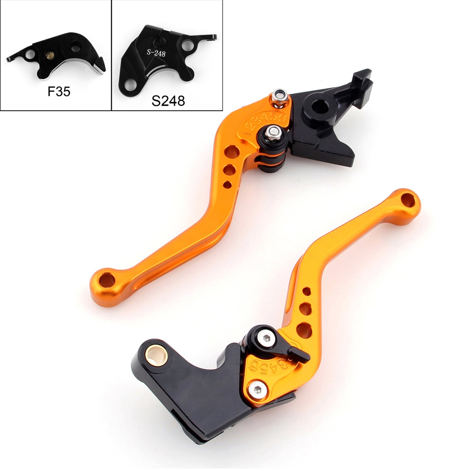 Short Brake Clutch Levers For Suzuki GSXR600 GSXR750 GSXR 600 750 2004-2005 Generic