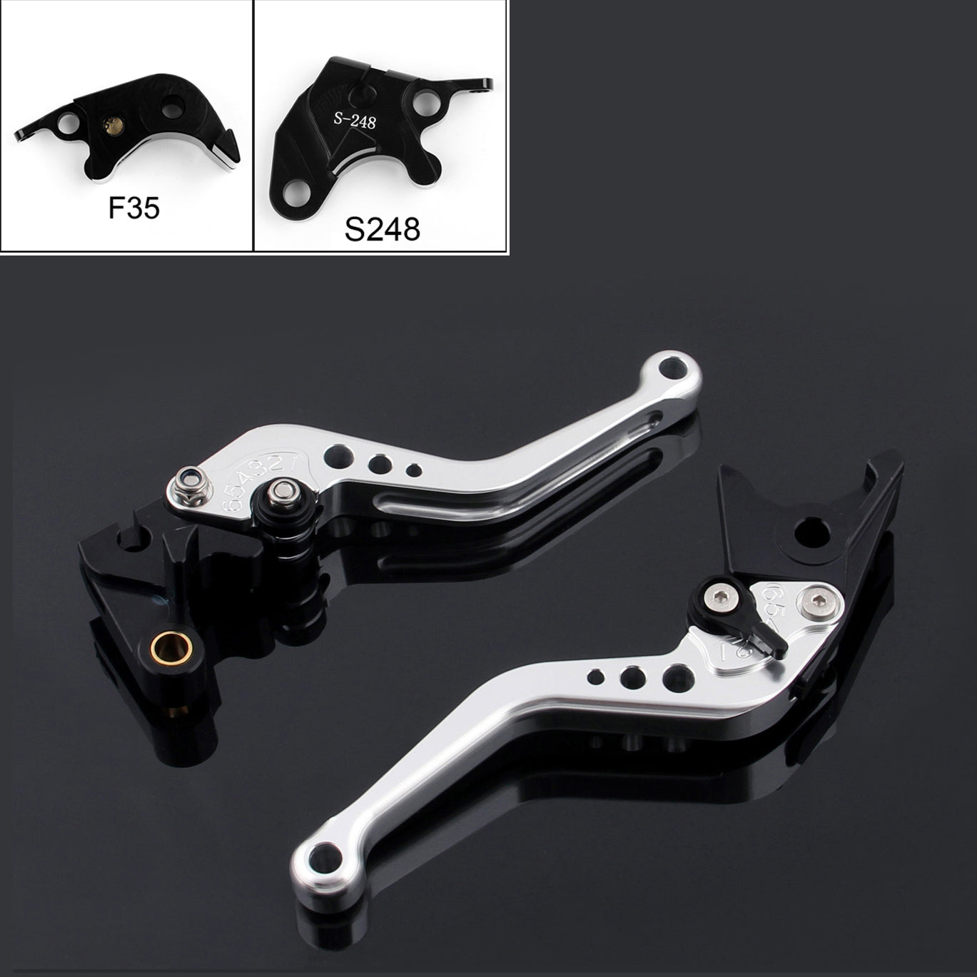 Short Brake Clutch Levers For Suzuki GSXR600 GSXR750 GSXR 600 750 2004-2005 Generic