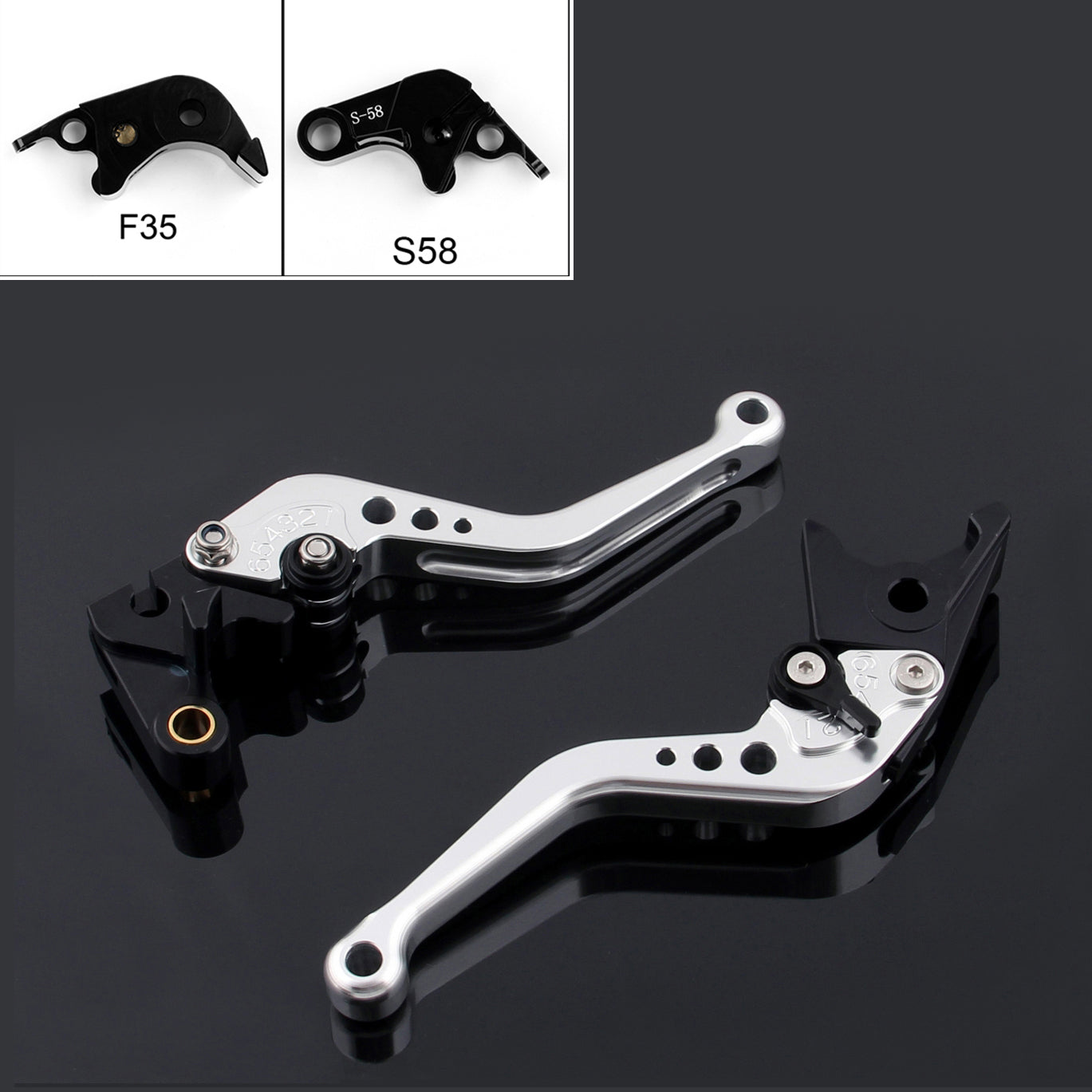 Short Brake Clutch Levers For Suzuki GSXR1000 2009-2014 GSXR 600 750 2011-2014 Generic