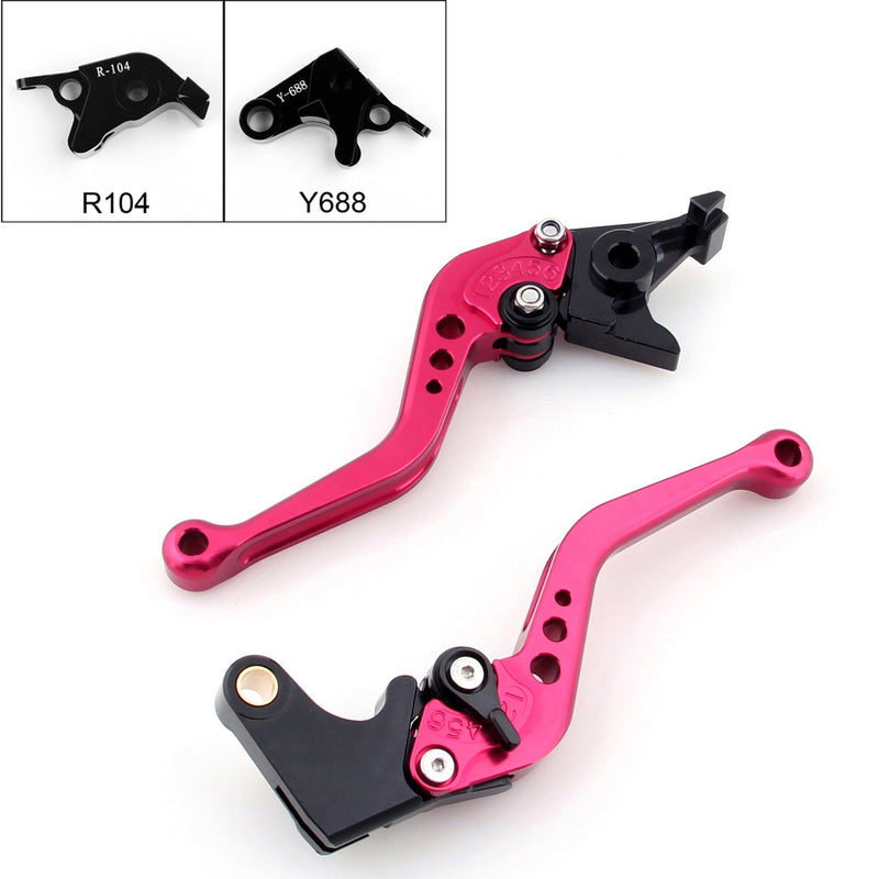 Short Brake Clutch Levers For Yamaha YZF R6 05-14 YZF R1 04-08 R6S Generic