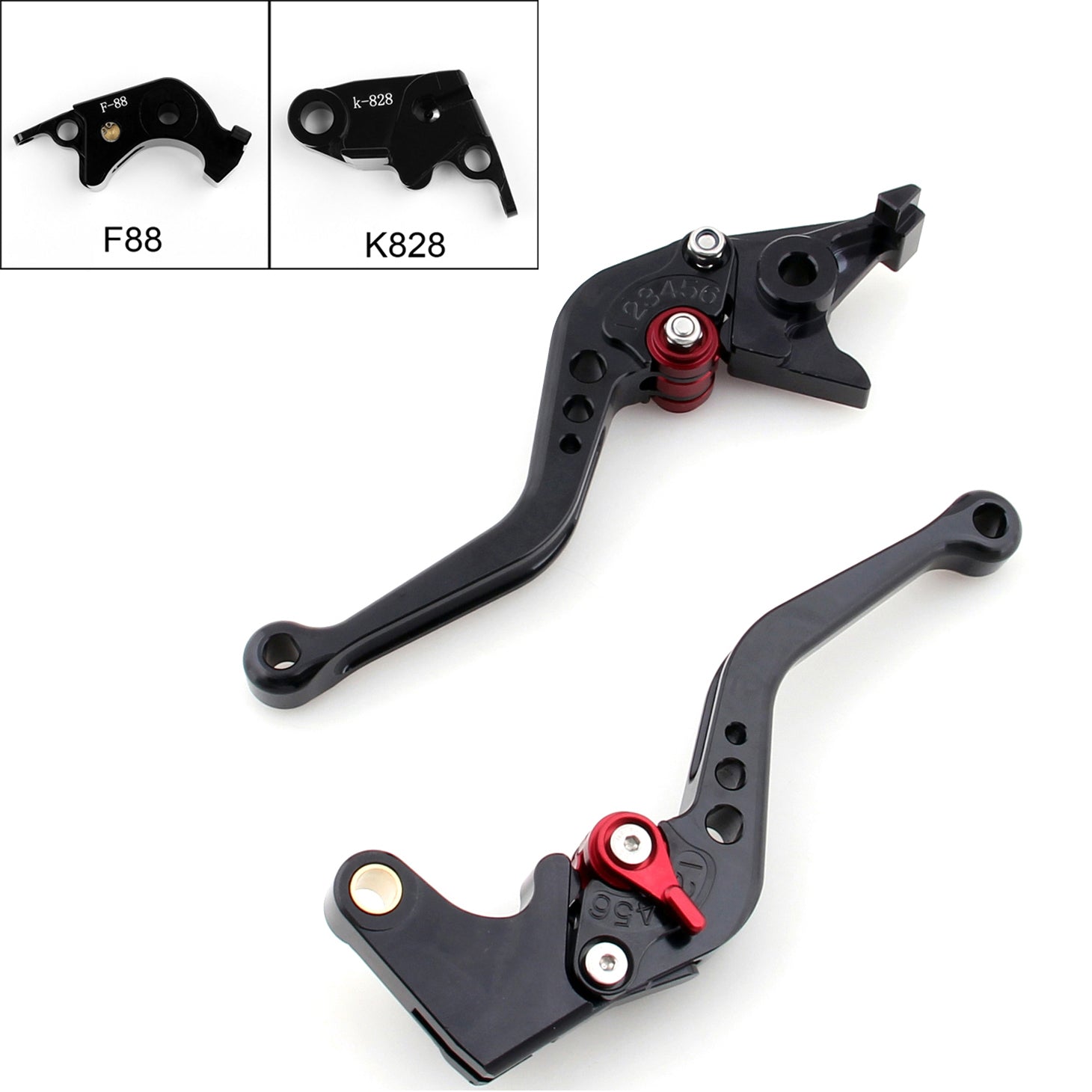 Short Brake Clutch Levers For Kawasaki ZX1R 26-214 ZX6R Z1 27-214