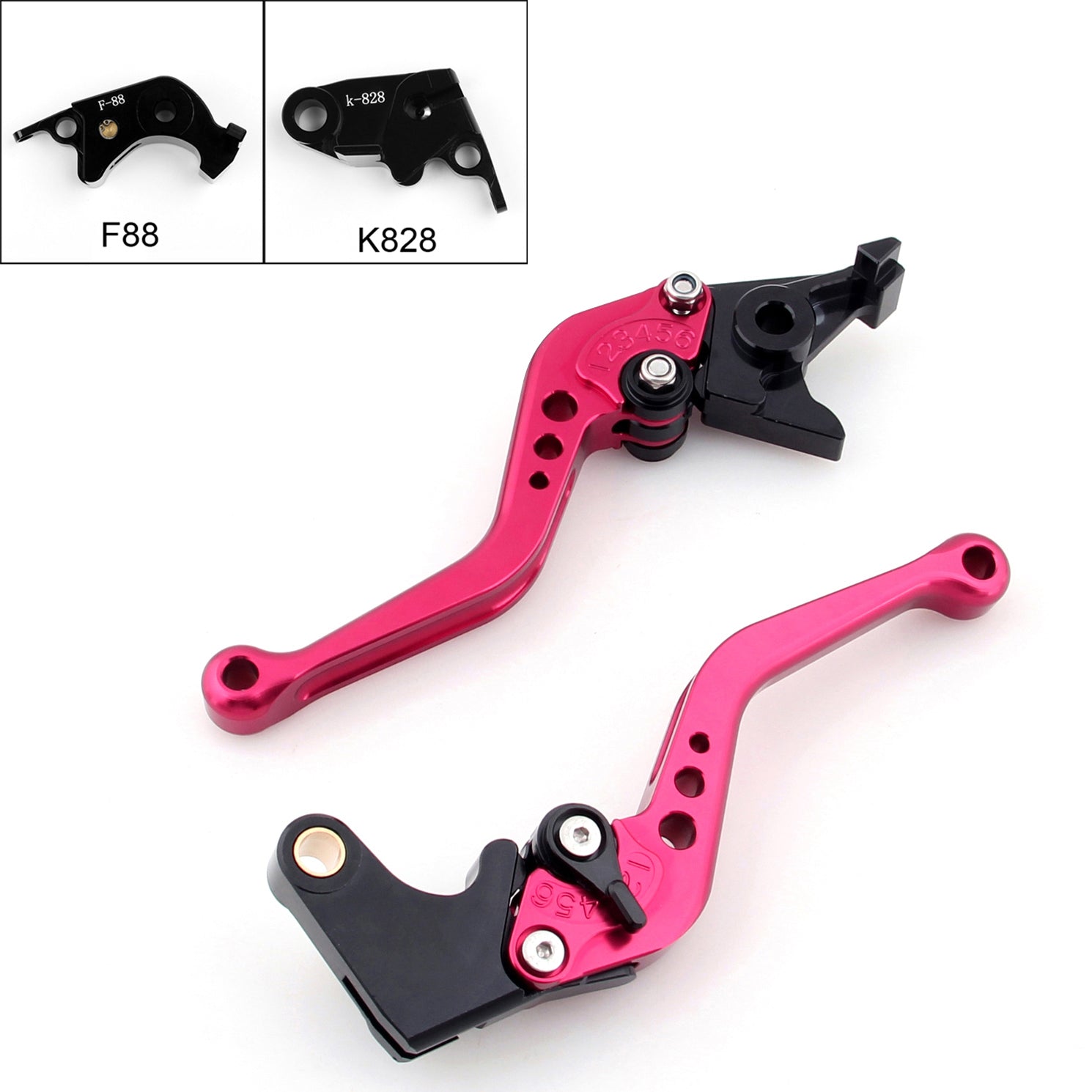 Short Brake Clutch Levers For Kawasaki ZX10R 2006-2014 ZX6R Z1000 2007-2014 Generic