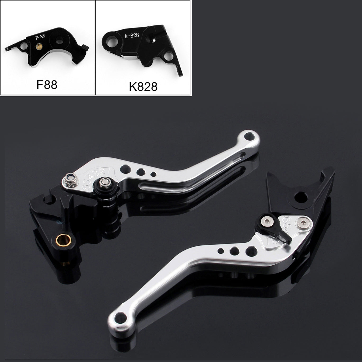 Short Brake Clutch Levers For Kawasaki ZX10R 2006-2014 ZX6R Z1000 2007-2014 Generic